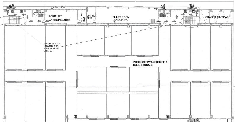 Cold chambers floor plan